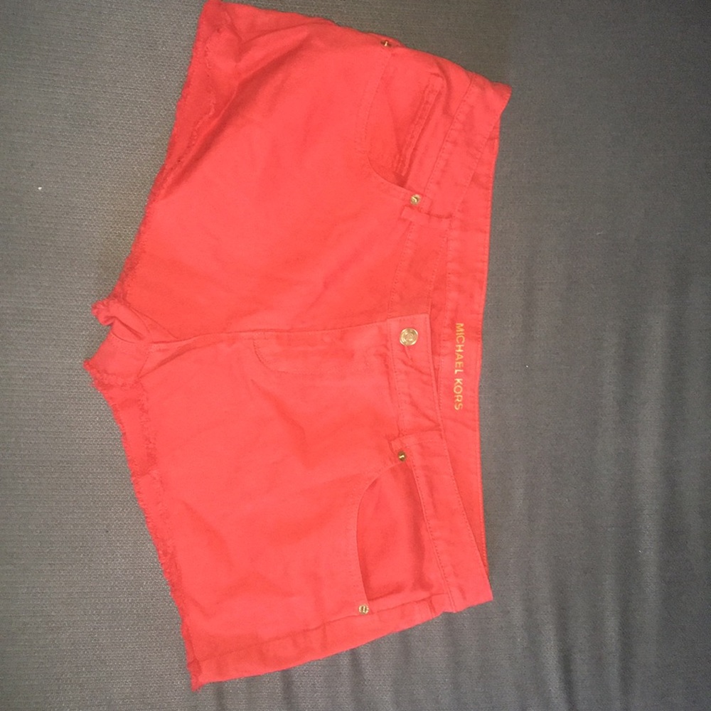 Michal Kors Red Shorts